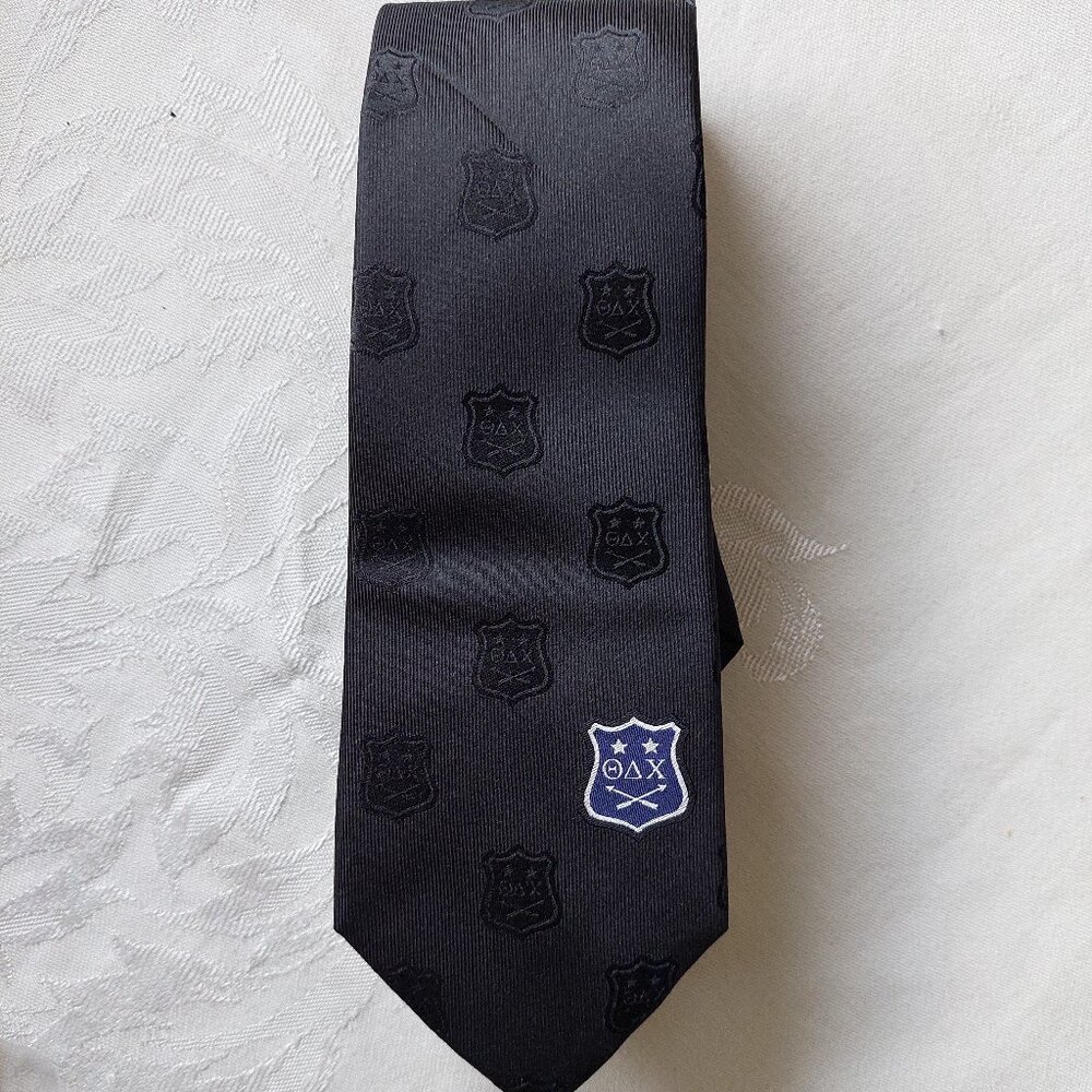 Greek Theta Delta Chi (ΘΔΧ) Social Fraternity Ties 100% Silk